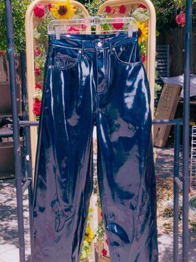 Nylon Pants, Size 28 Waist | Midnight Blue | Barely Worn